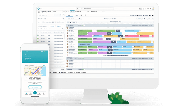 Salesforce Field Service para Servicio de Campo