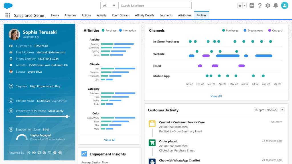 Preview de Salesforce Genie