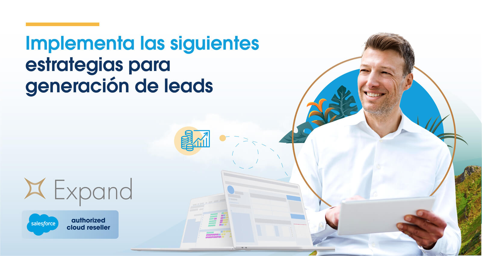 Implementa las siguientes estrategias para generación de leads