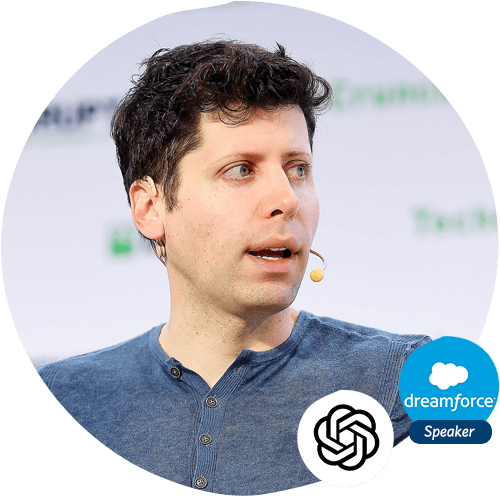 Sam Altaman, OpenAI, speaker en Dreamforce 2023