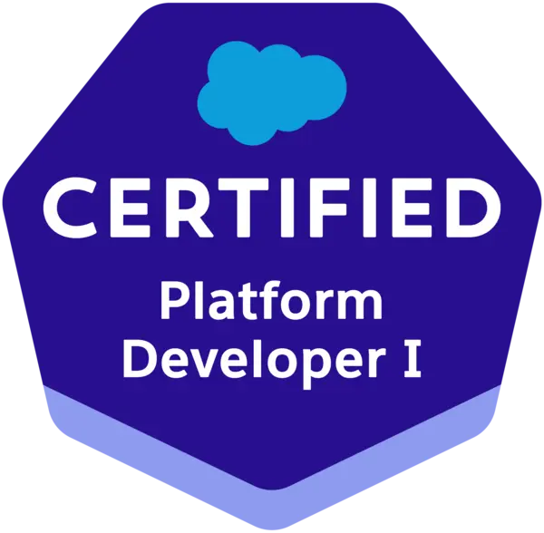 Salesforce Platform 1 Developer badge